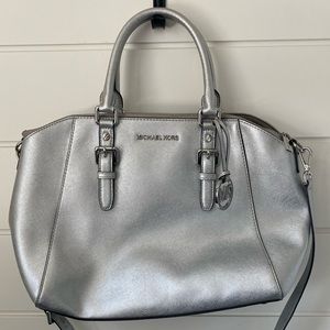 Michael Kors Silver Crossbody Bag